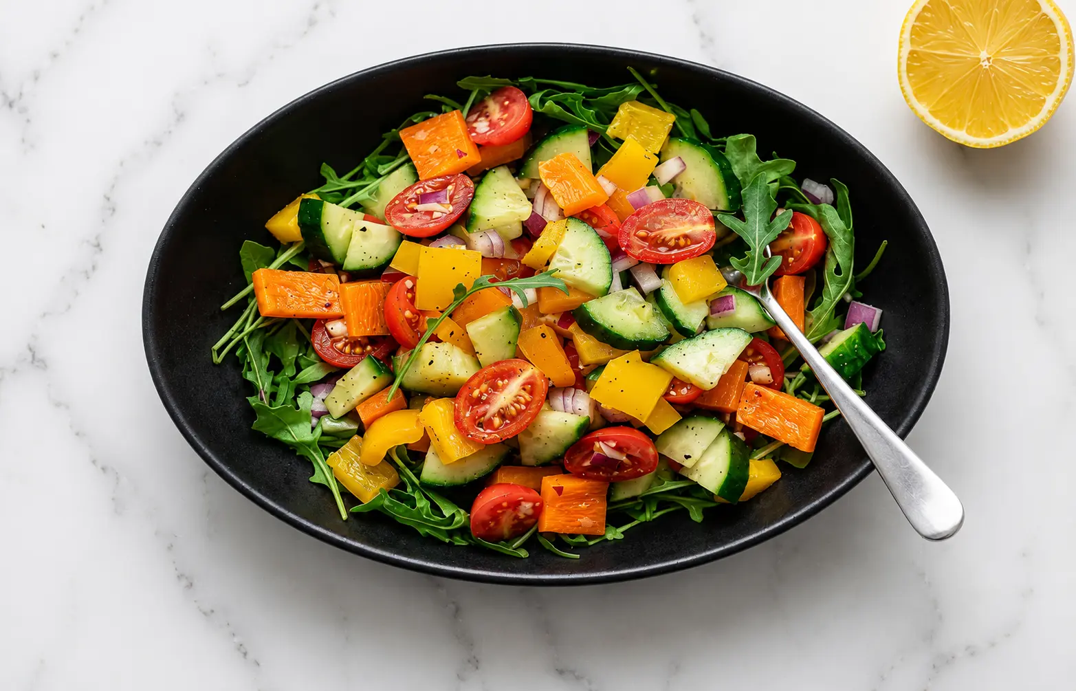 Fresh seasonal vegetables prepared daily in Mummy's Tiffin's pure vegetarian Gujarati kitchen in North York